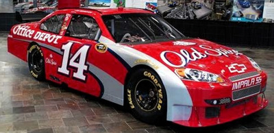 Tony Stewart's new Chevy. New make, number and sponsors for 2009