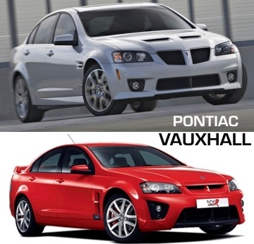 Pontiac G8 and Vauxhall VXR8
